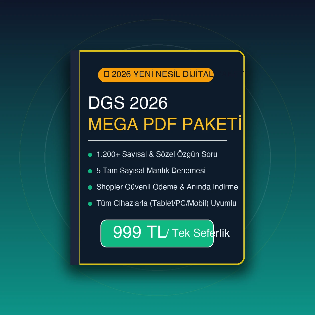 2026 DGS Mega PDF ana ürün kapağı